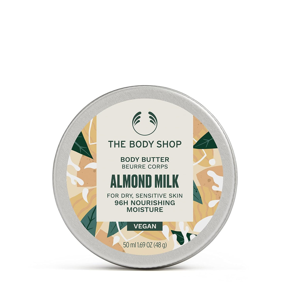 Almond Milk Body Butter – Hydrating & Moisturizing Skincare for Dry and Sensitive Skin – Vegan – 1.7 Oz